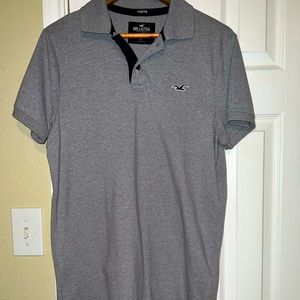Men’s gray Hollister polo